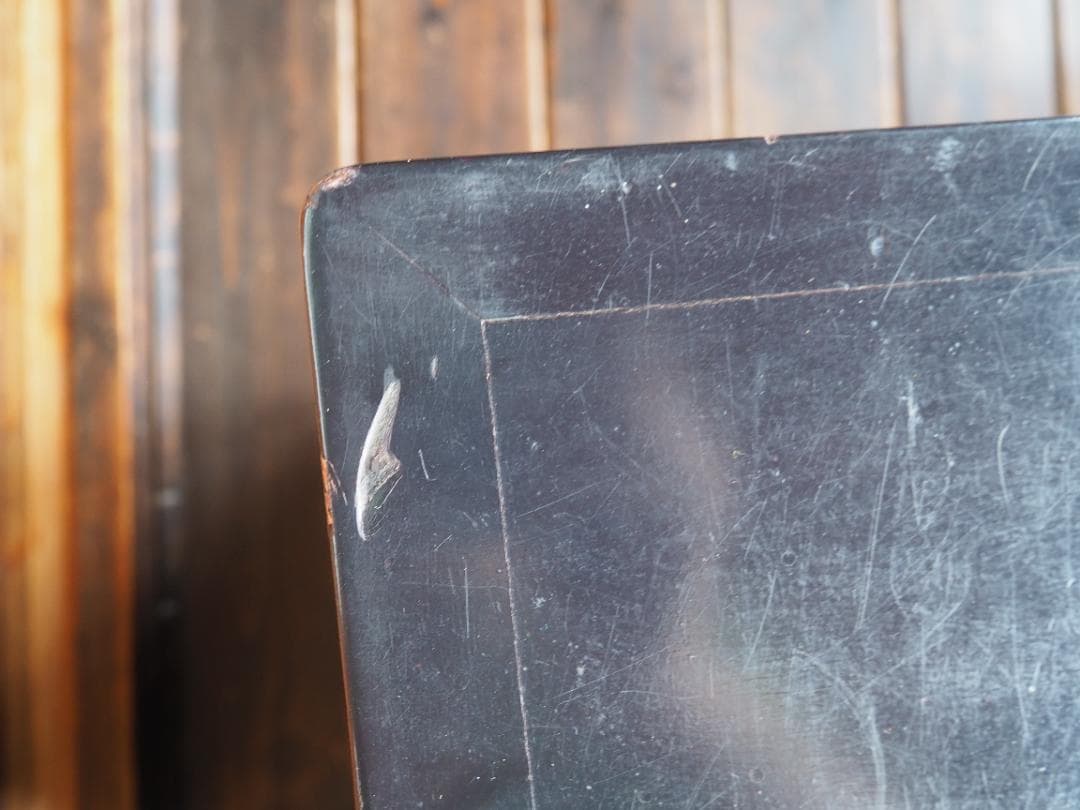 鏡台　鏡付き　引き出し　チェスト　小物入れ　黒漆