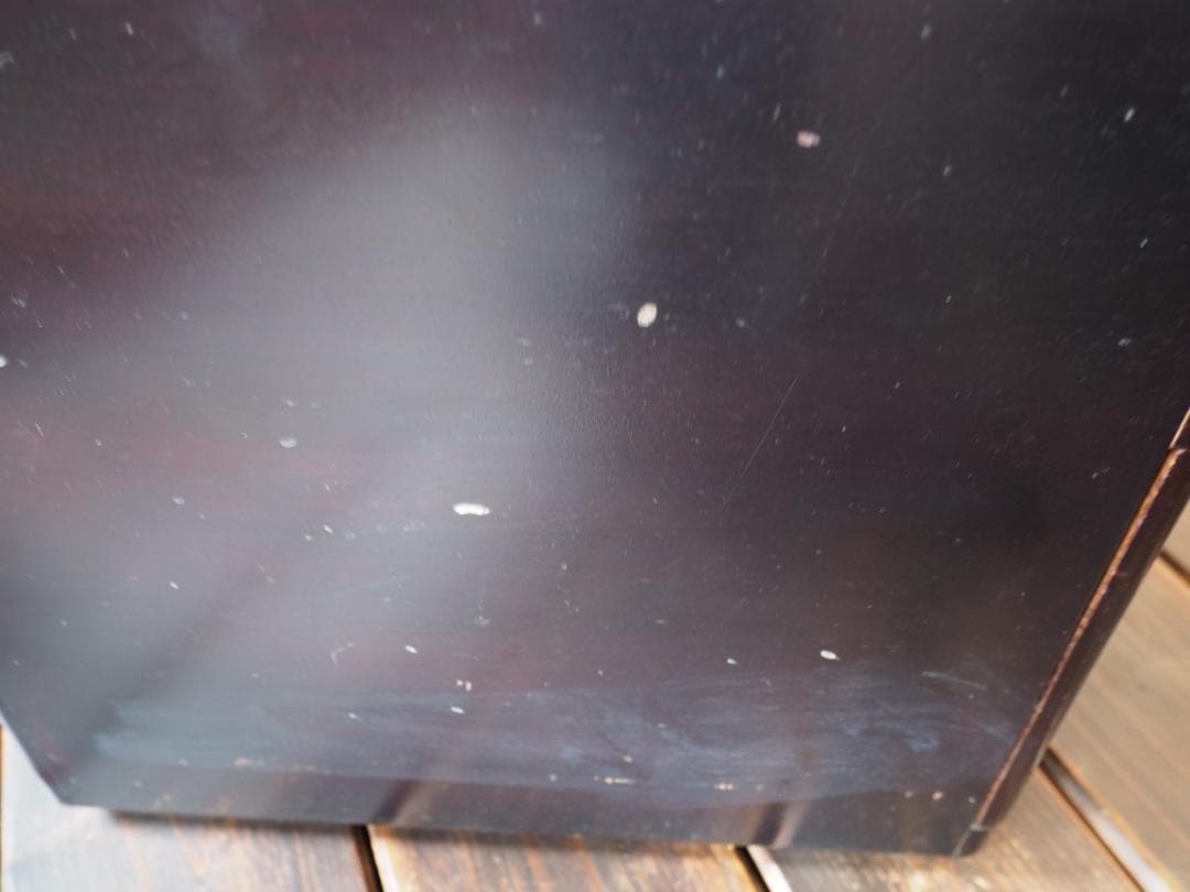 鏡台　鏡付き　引き出し　チェスト　小物入れ　黒漆