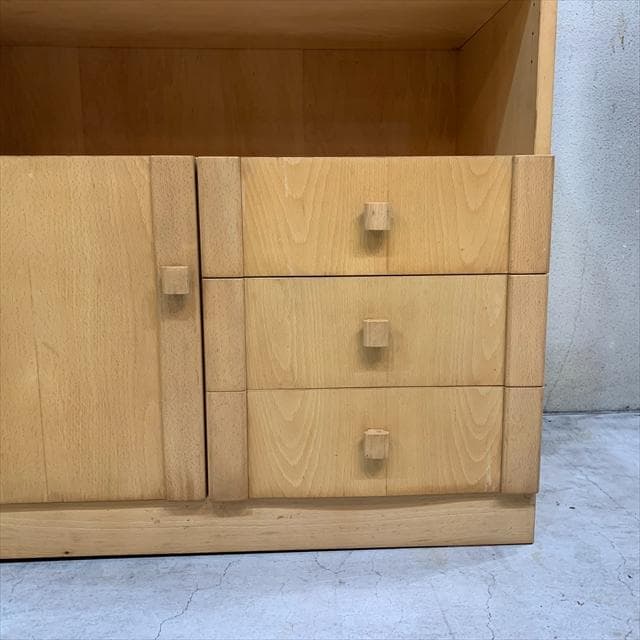 ヴィンテージのナチュラルサイドキャビネット