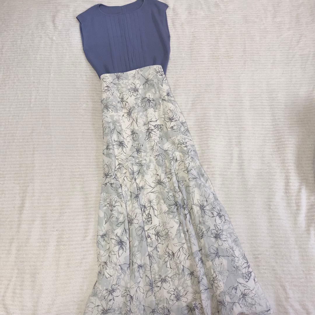 レディースまとめ売り　大人フェミニン　ブルー　花柄