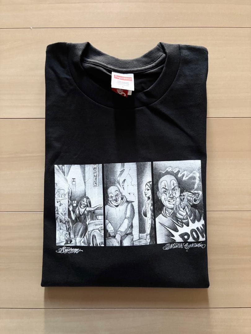 シュプリーム　Mister Cartoon Pow Tee　黒L