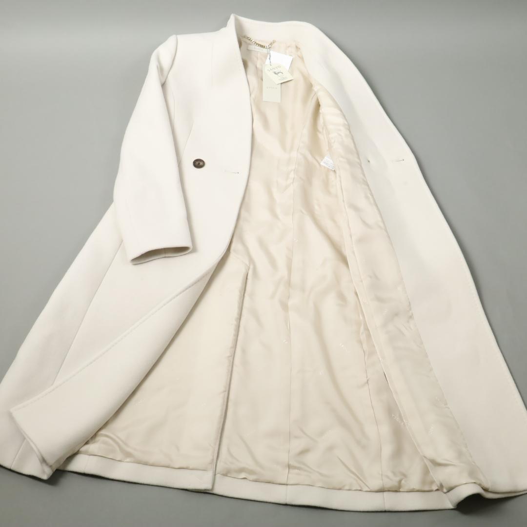 080 新品 EPOCA エポカ カメリア ウールロングコート 40