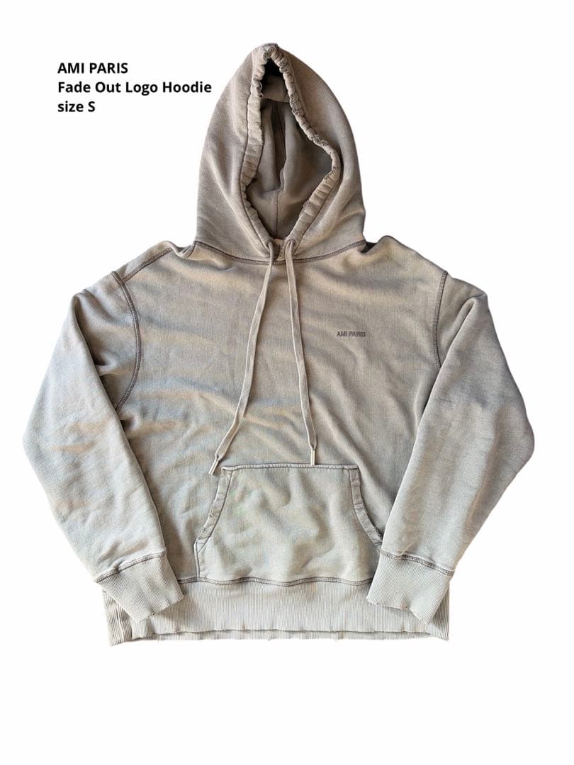 AMI PARIS Fade Out Logo Hoodie アミパリ M相当