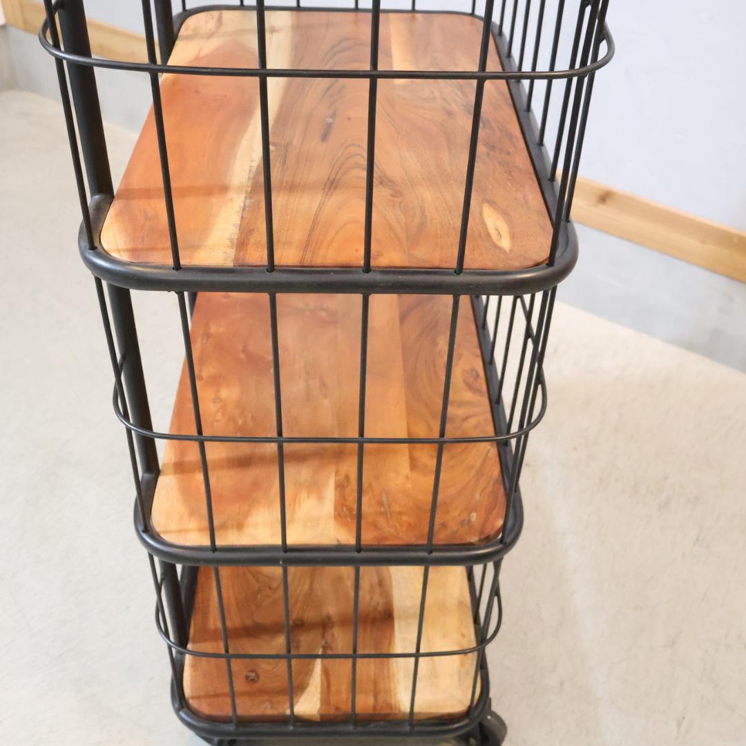 SPICE OF LIFE 5段ワゴンラック ブルックリンスタイル シェルフ