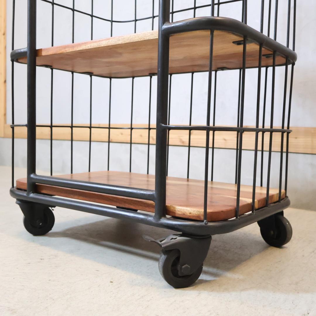 SPICE OF LIFE 5段ワゴンラック ブルックリンスタイル シェルフ