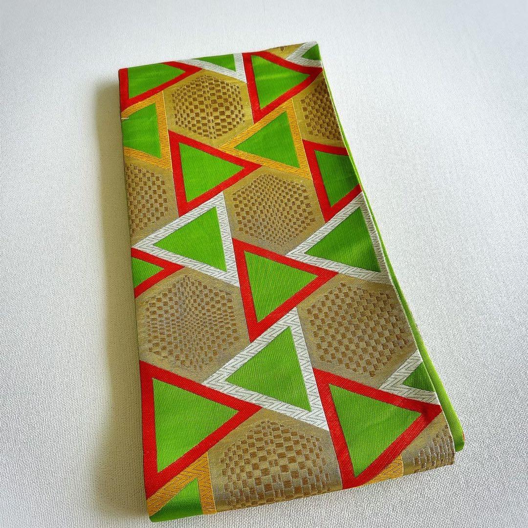 フルセット 七五三 7歳女の子長着＆長襦袢＆帯＆小物　赤　地紋　紗綾形　牡丹　桜