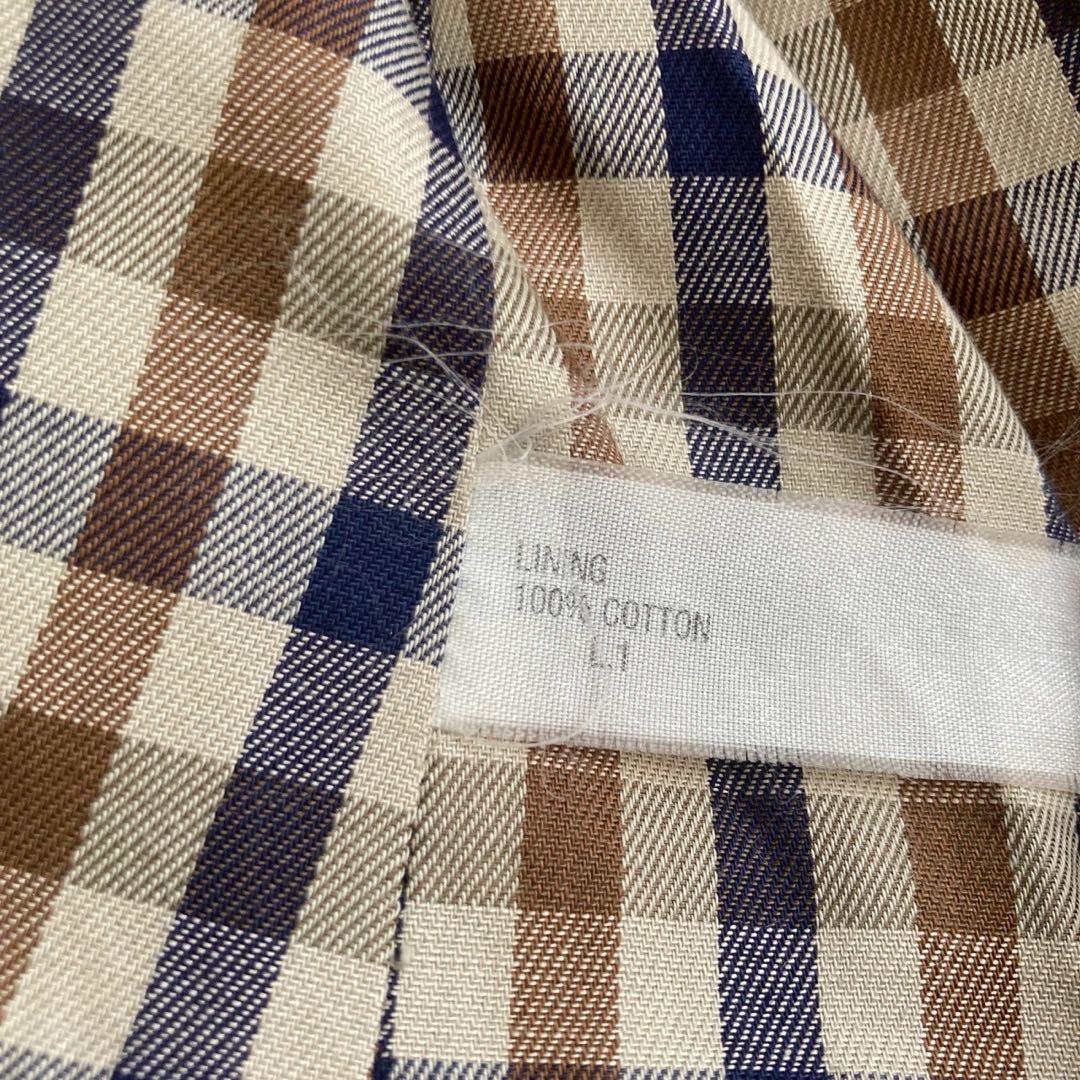 Aquascutum トレンチコート カーキ キレイめ オフィス ビジネス