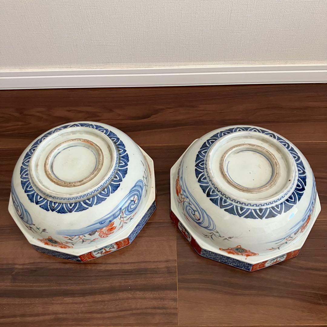 古伊万里　色絵　大鉢　2客