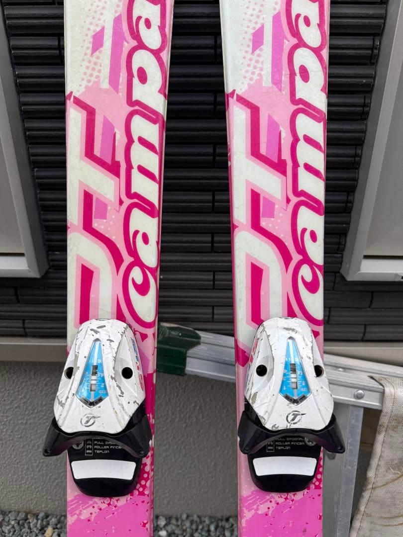 キッズ用スキー板 108cm ストック ブーツ付 19.0cm セット ガールズ