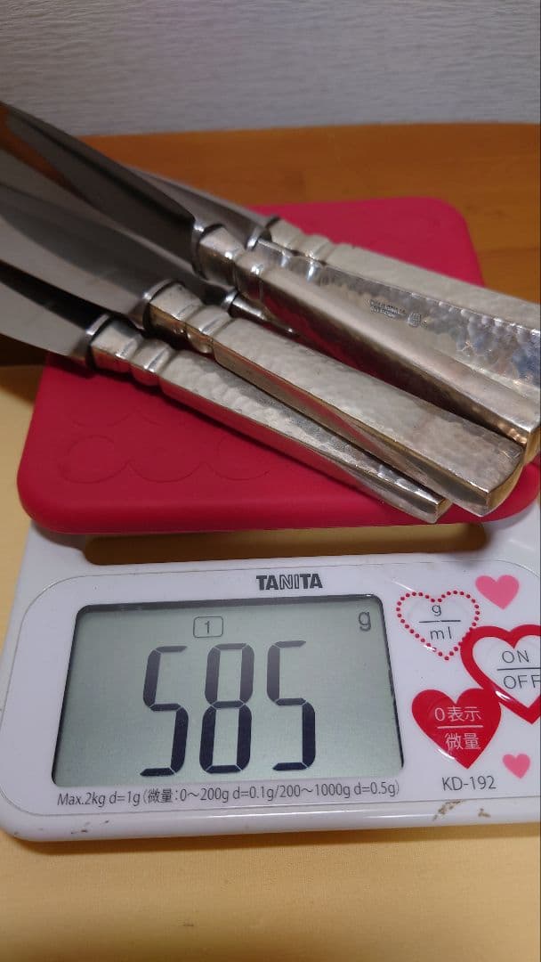 シルバー925 銀製　テーブルナイフ　6本