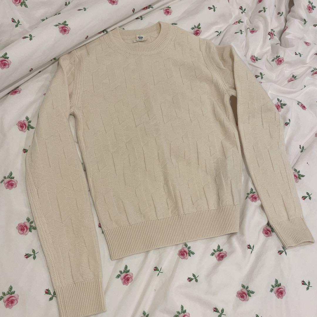 【美品】HERMES セーター 《H》モチーフ ニット