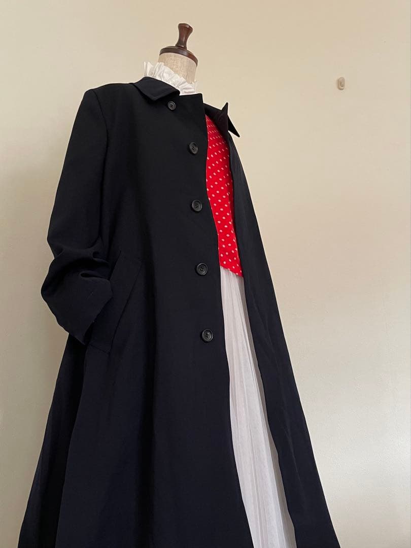 【コムデギャルソンコムデギャルソン】ステンカラーコート　AD2018