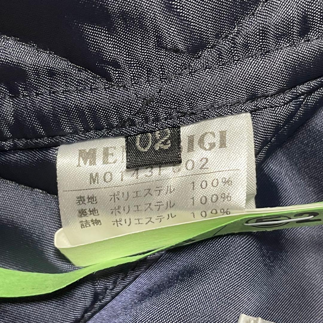 【MEN'S BIGI】美品 カシミヤ混 ライナー着脱 撥水 ウィンドペン 紺M