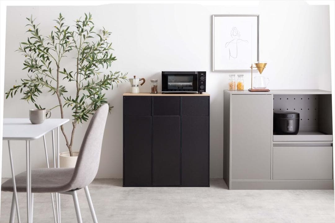 【送料無料】Toy 3連式ゴミ箱【幅74.5cm】