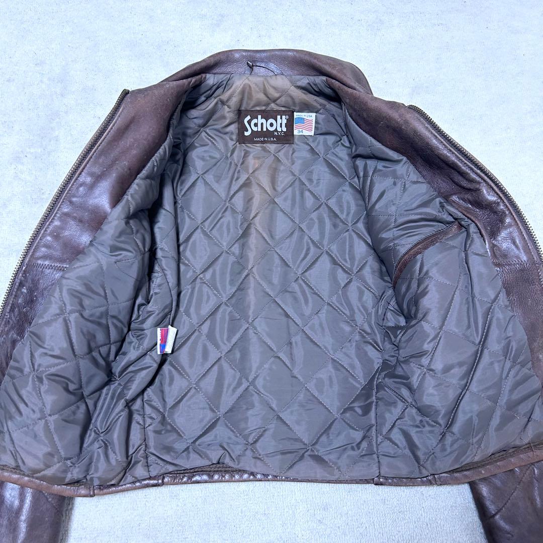 ショット　Schott シングルライダース　レザージャケット　AT101 本革