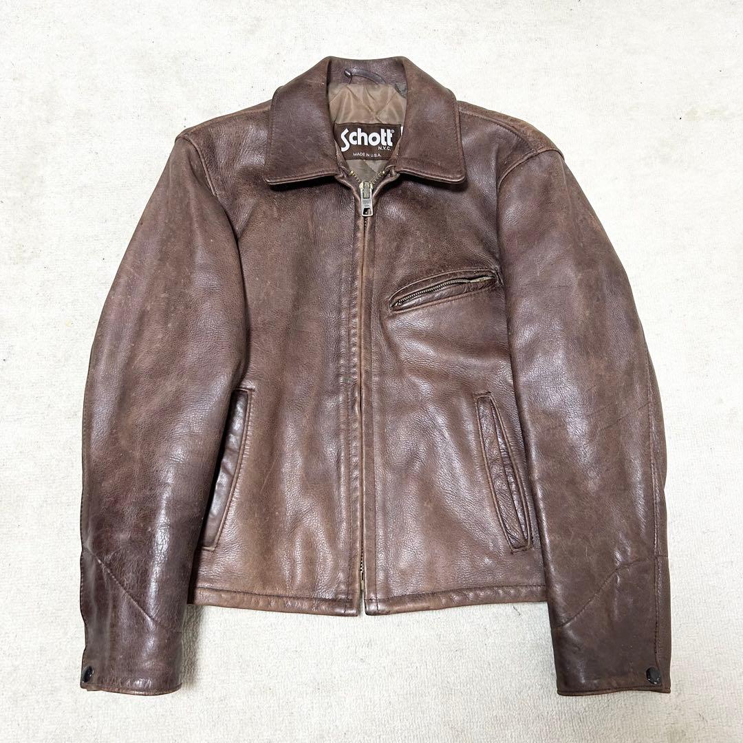 ショット　Schott シングルライダース　レザージャケット　AT101 本革