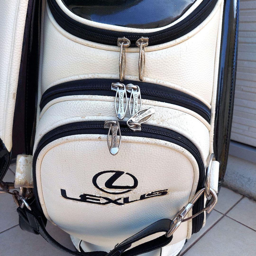 Lexus キャディバッグ ホワイト ブラック