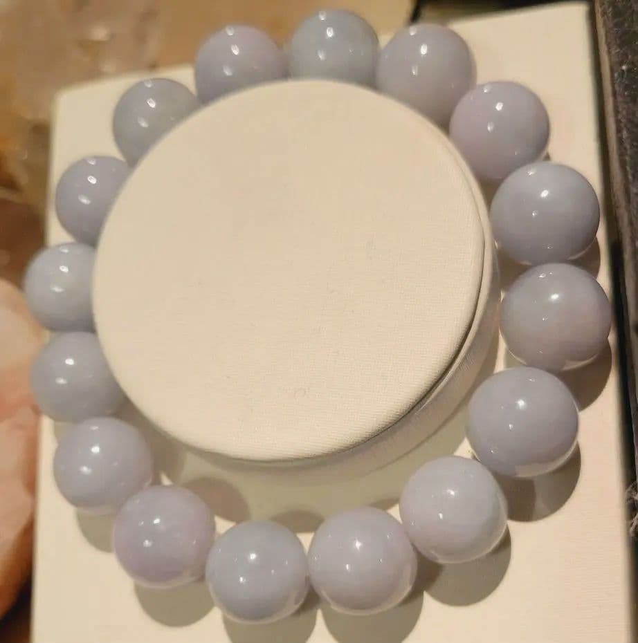 ！超激レア！極上！潤艶美麗！糸魚川ラベンダーブルー翡翠☆ブレスレット☆