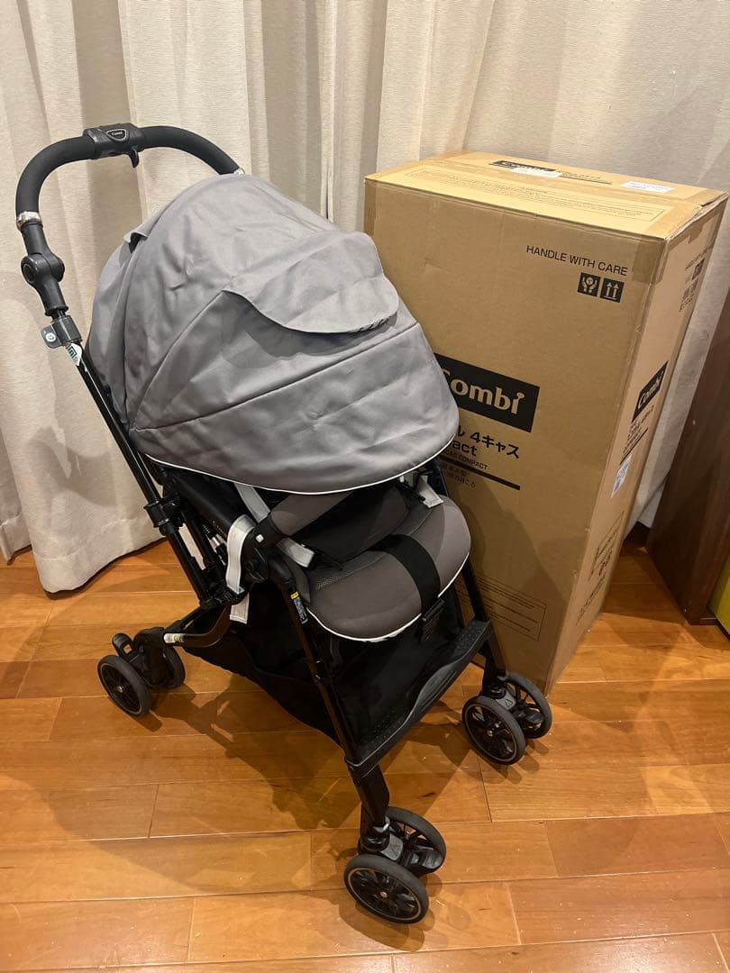 【レインカバー付き】 Combi スゴカルα 4キャス ベビーカーエッグショック