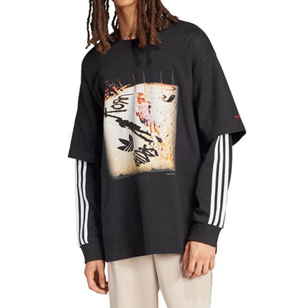 adidas korn スウェット　ロングTシャツ