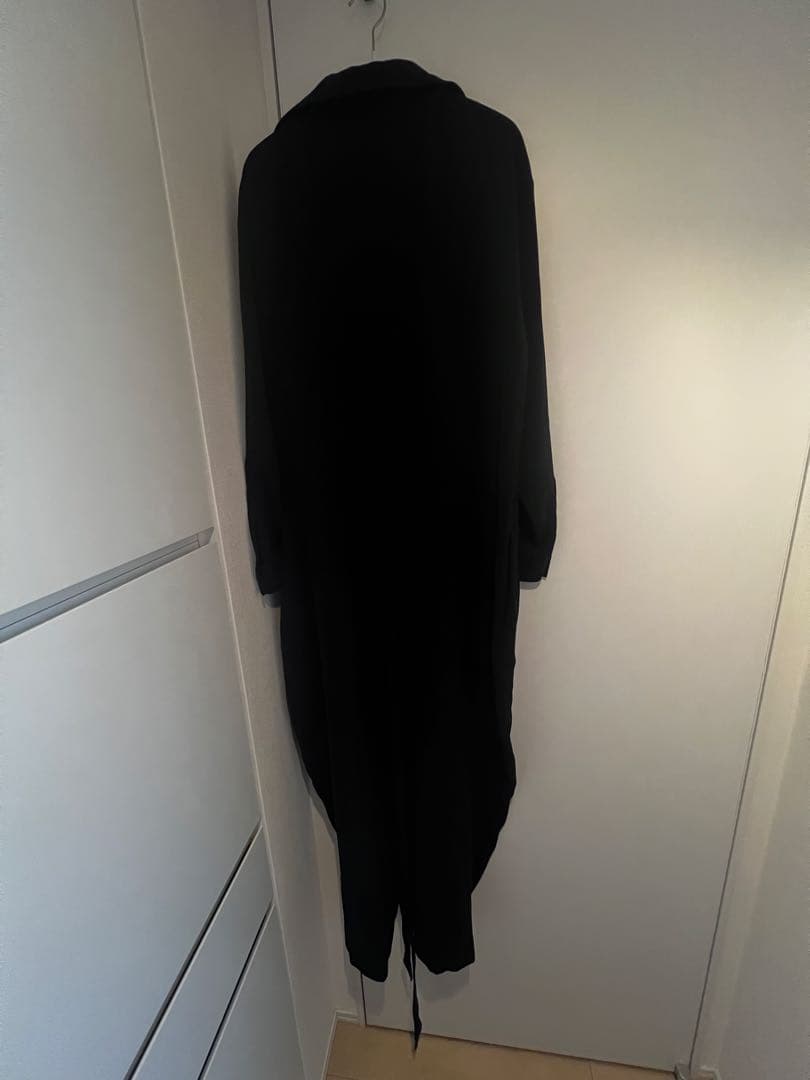 値下げ！エンフォルド⭐︎ウエストリボン付きオールインワン38ネイビー