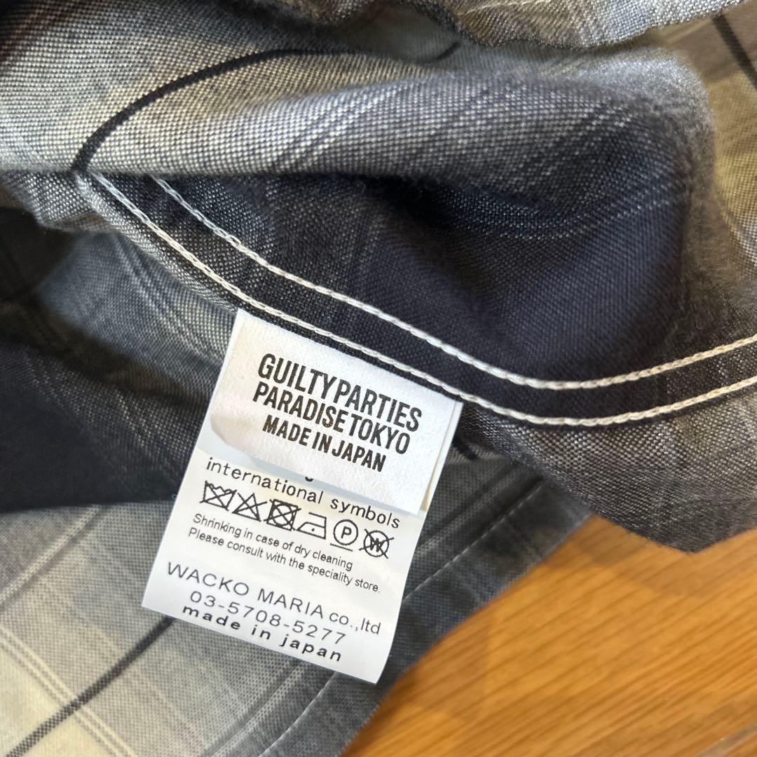 ワコマリアwackomariaオンブレーチェックシャツ　野村訓市窪塚洋介木村拓哉