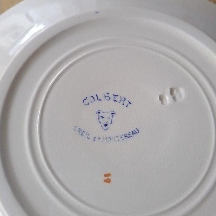 フランスアンティーク　 Colbertコルベート　デザート皿