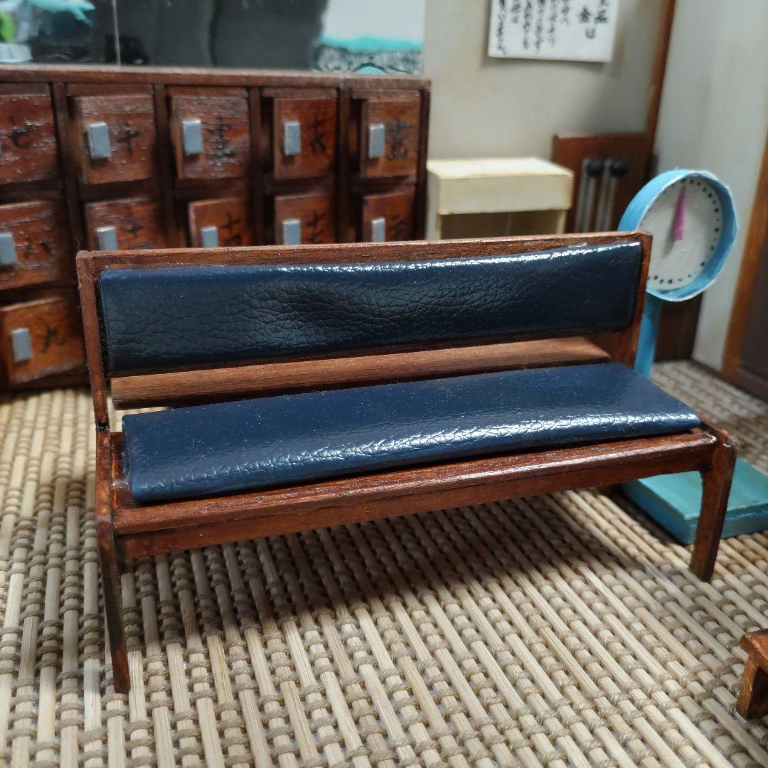 【yuka】昭和の銭湯の脱衣場　ミニチュアハウス　ドールハウス