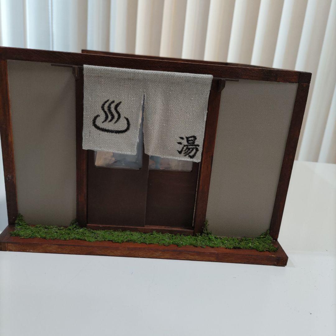 【yuka】昭和の銭湯の脱衣場　ミニチュアハウス　ドールハウス