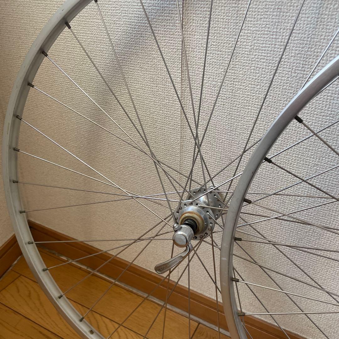 アルミクリンチャーホイール前後セット　ボスフリー　スポルティフ　ヴィンテージ