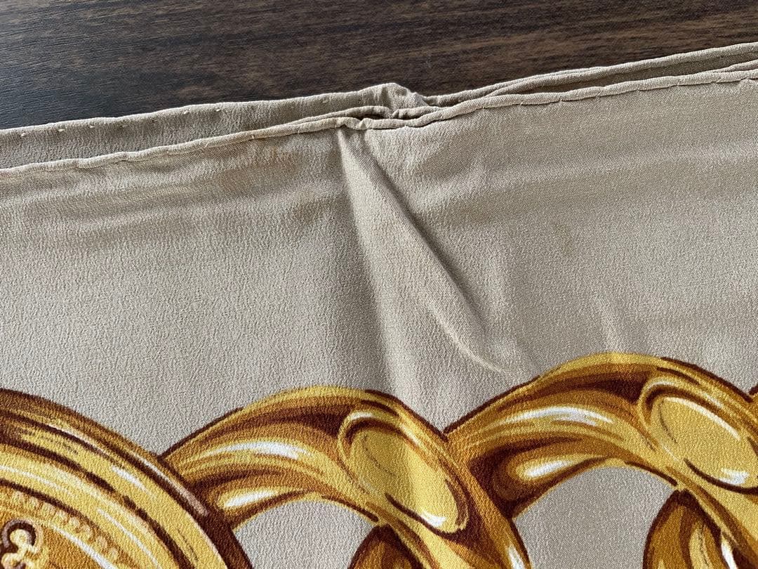 CHANEL シャネル スカーフ 超大判　チェーンスカーフ