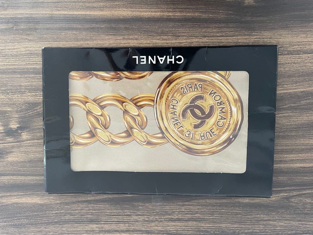 CHANEL シャネル スカーフ 超大判　チェーンスカーフ
