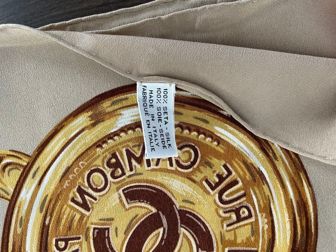 CHANEL シャネル スカーフ 超大判　チェーンスカーフ