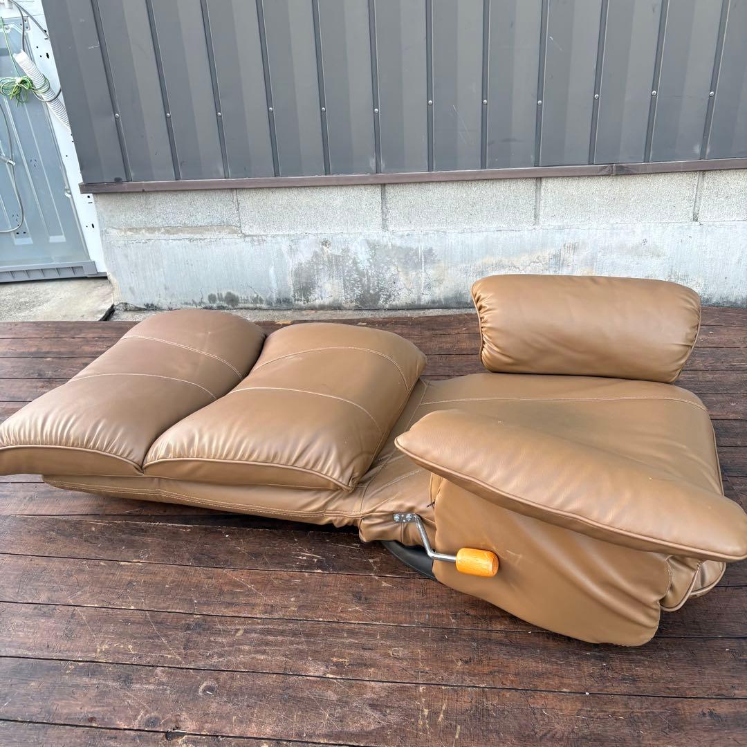 リクライニング座椅子 リラックスチェア アームチェア 大型 ハイバック 回転式