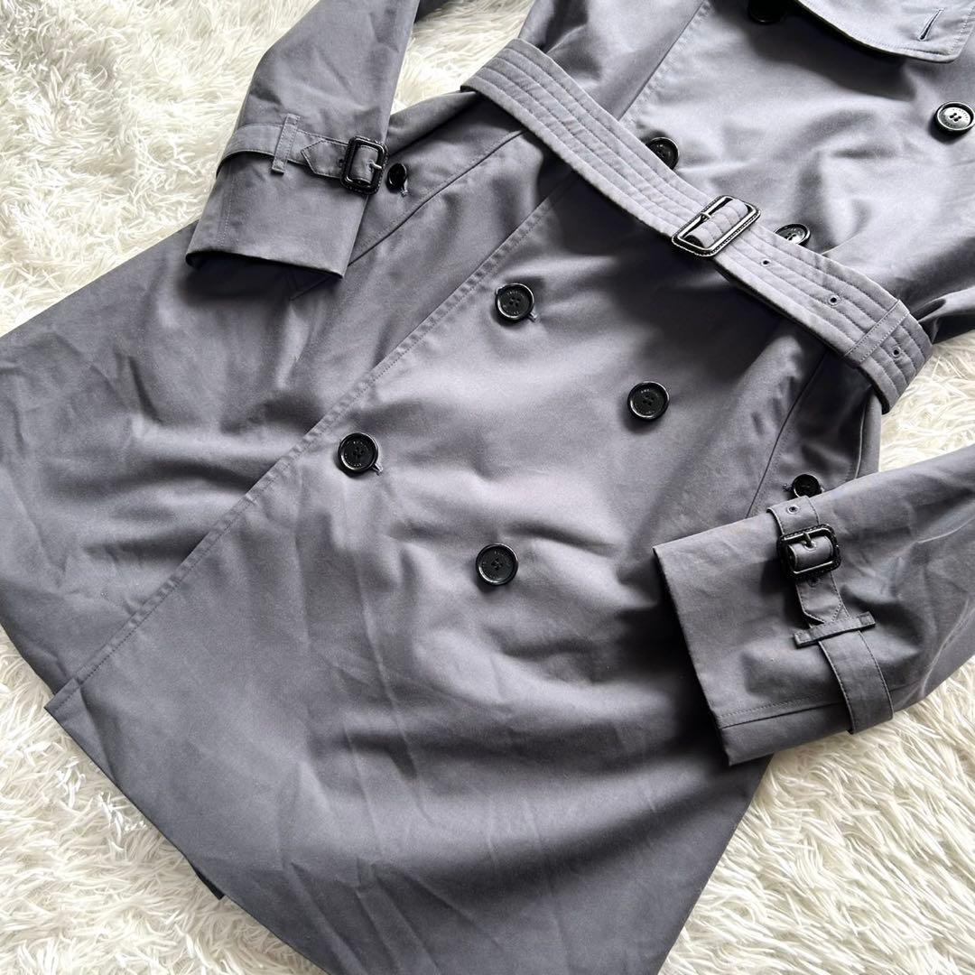 未使用級　バーバリー　現行タグ　チェルシー　トレンチコート　グレー　L相当