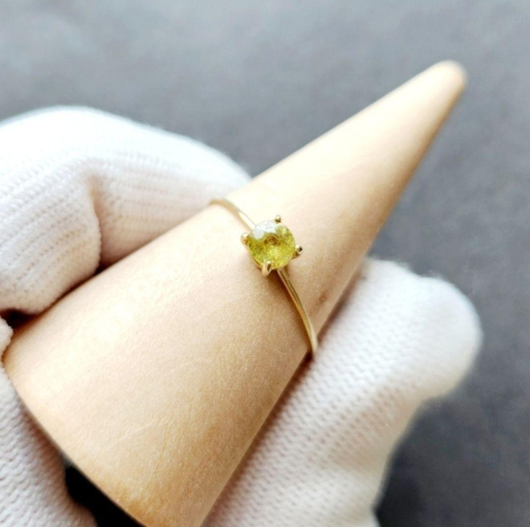 高品質✨K10 スフェーン リング✩*.゜天然石×k10