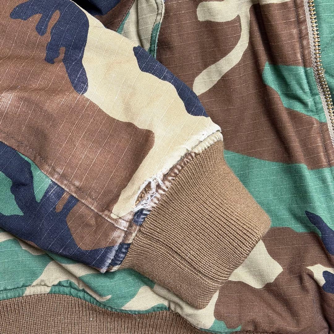 渡*一様 CarharttパロディFAT 迷彩 MA-1 フライトジャケットシン