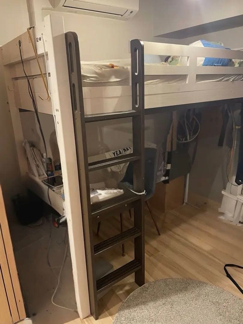 ロフトベッド ブラウン 210x103x176.5cm