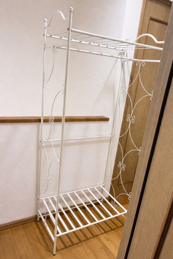ハンガーラック アンティーク ホワイト