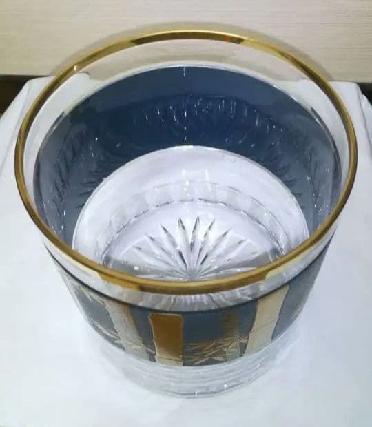 【しろくま】水指 ガラス 漆器　吉田華正作