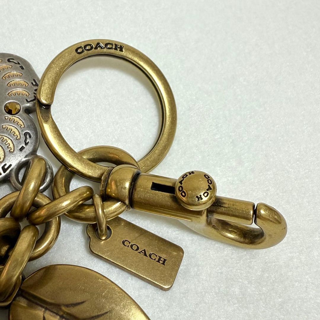 COACH コーチ ティーローズ バッグチャーム キーホルダー フラワー 花