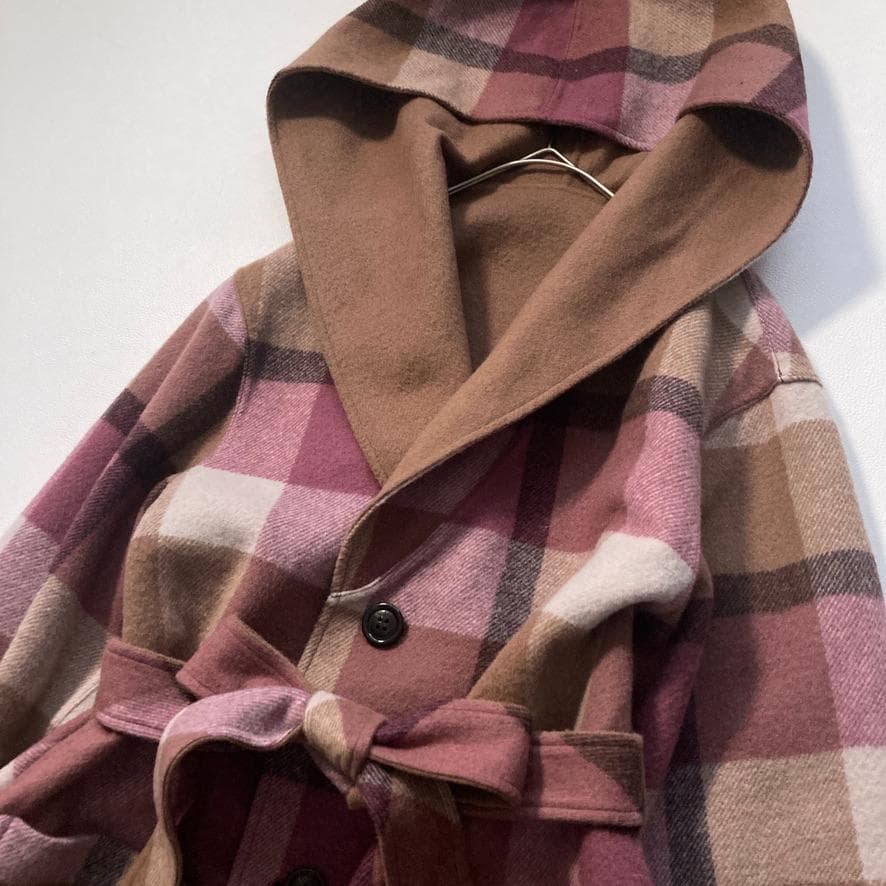 【ポポ】ブルーレーベルクレストブリッジ　ダブルフェイスロングコート