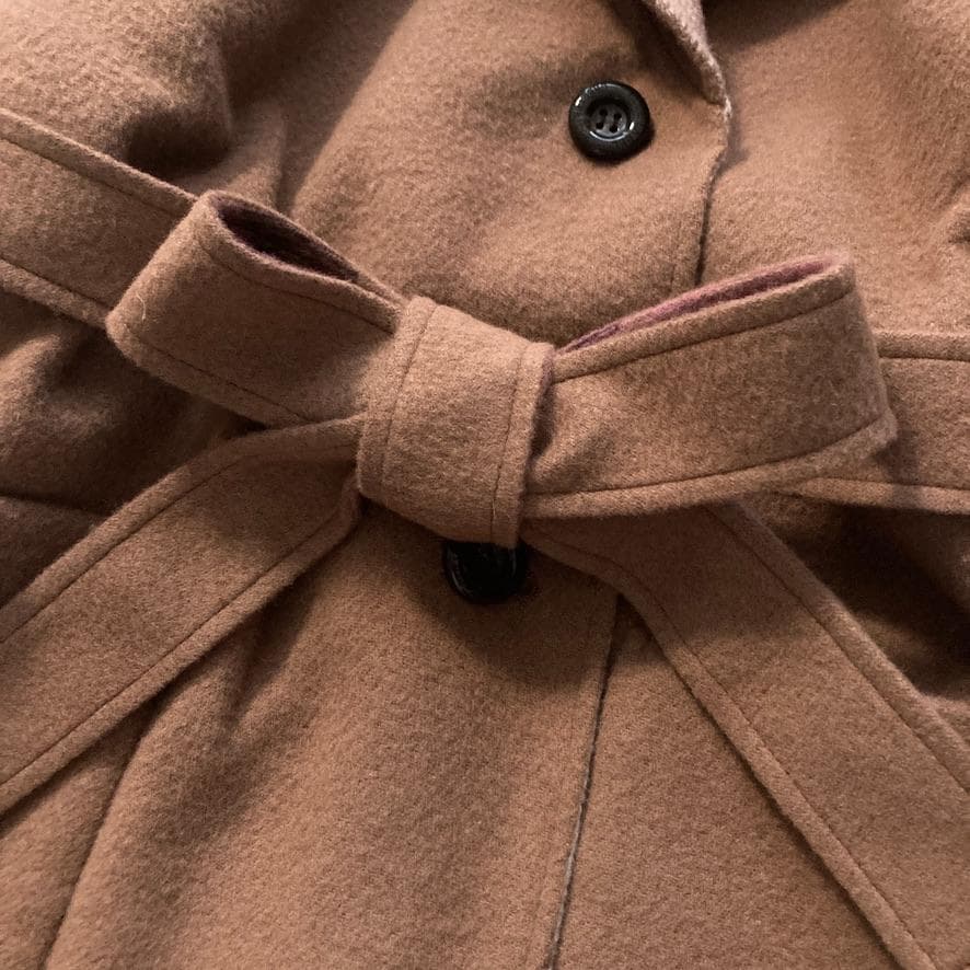 【ポポ】ブルーレーベルクレストブリッジ　ダブルフェイスロングコート