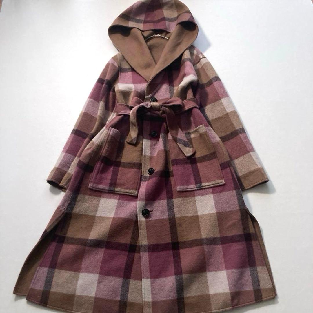 【ポポ】ブルーレーベルクレストブリッジ　ダブルフェイスロングコート