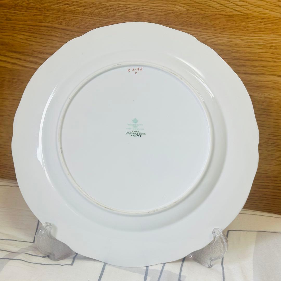 スポード コープランド×トマス・グード コバルト金彩バラ 25.5cmプレート