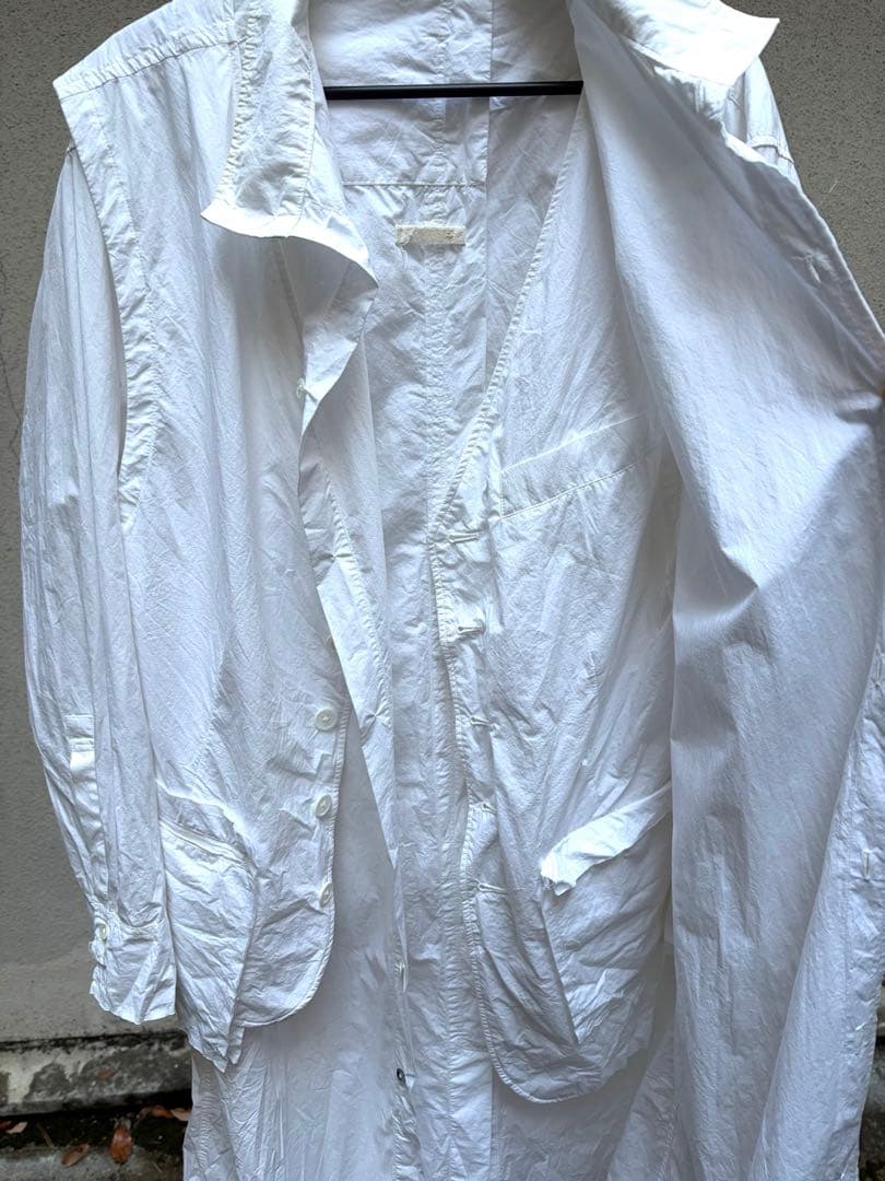 KHOKI 20ss ロングシャツ　エレクトリックシャツベスト