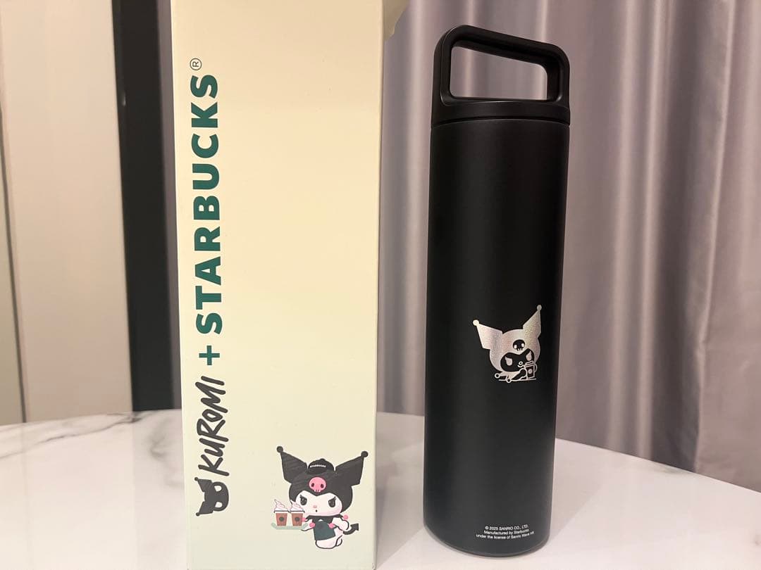 Kuromi + STARBUCKS ブラック水筒 500ml