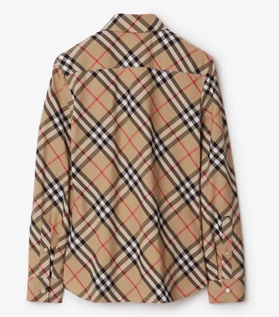 美品！ Burberry スリムフィット チェック コットンシャツ