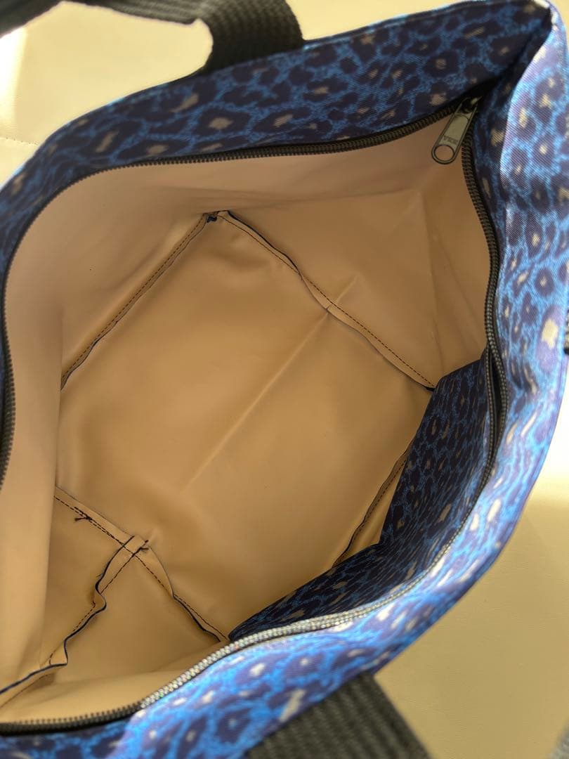 新品 エルベシャプリエ 1027F ナイロン舟型トートM パンサー ブルー