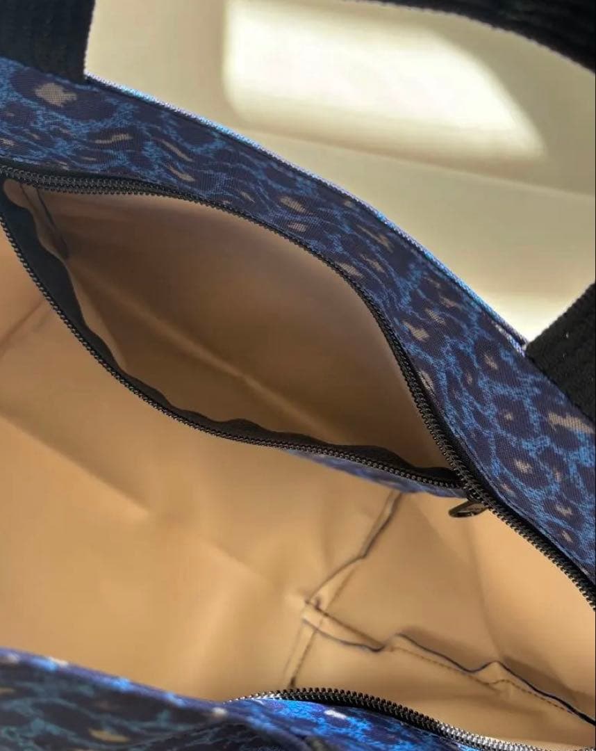 新品 エルベシャプリエ 1027F ナイロン舟型トートM パンサー ブルー